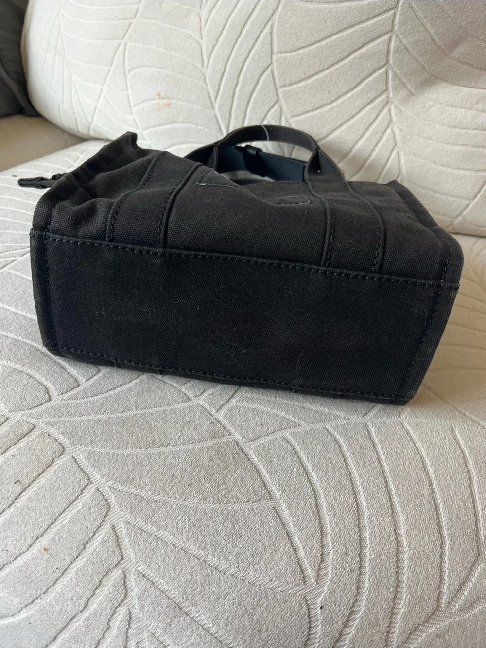 Marc Jacobs Black Canvas 'The Tote Bag' Small Tote